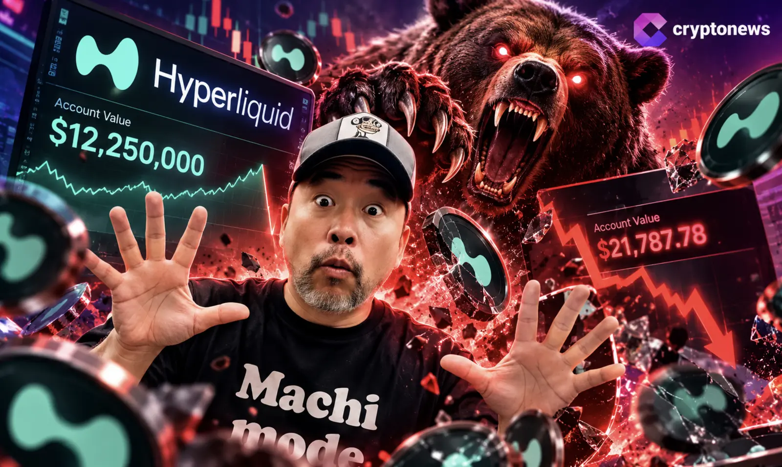 Crypto Trader Suffers Massive Portfolio Collapse Following Liquidation Event