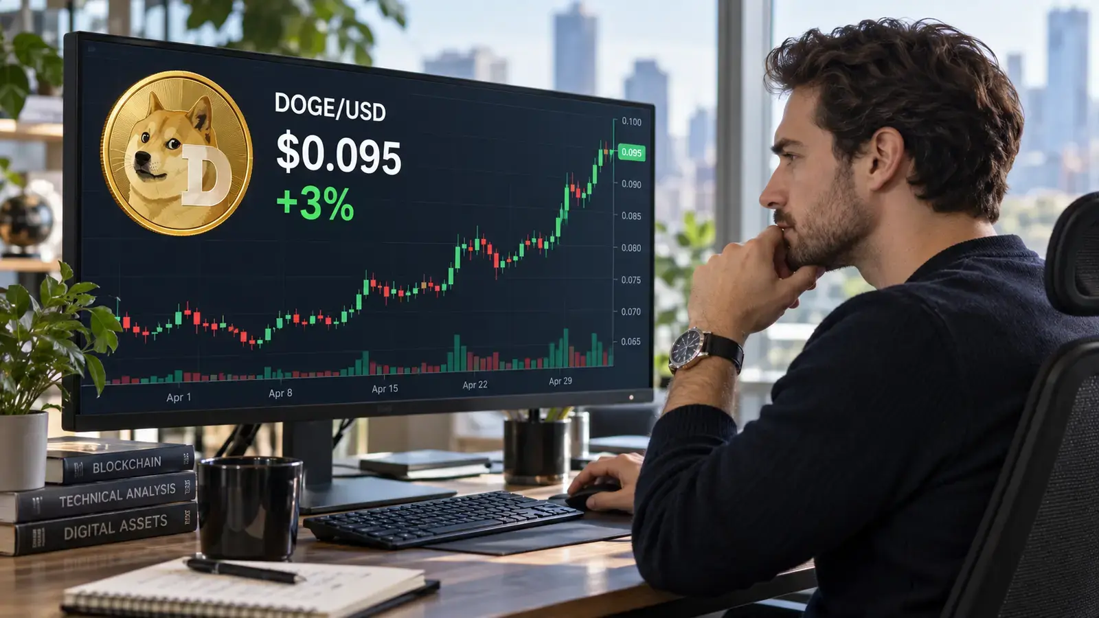 Dogecoin climbs above $0.096 as ETF inflows and derivatives hint at renewed optimism