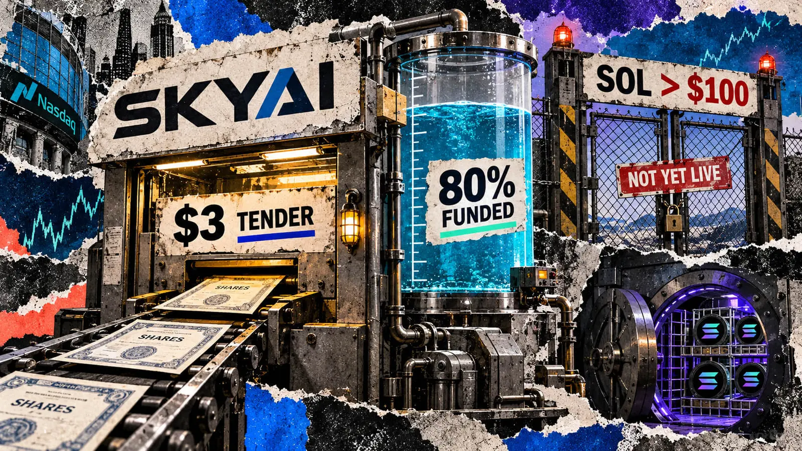 SkyAI Faces SEC Offer Risk if Solana Drops Below $100 Threshold